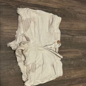 SO White Denim Shorts